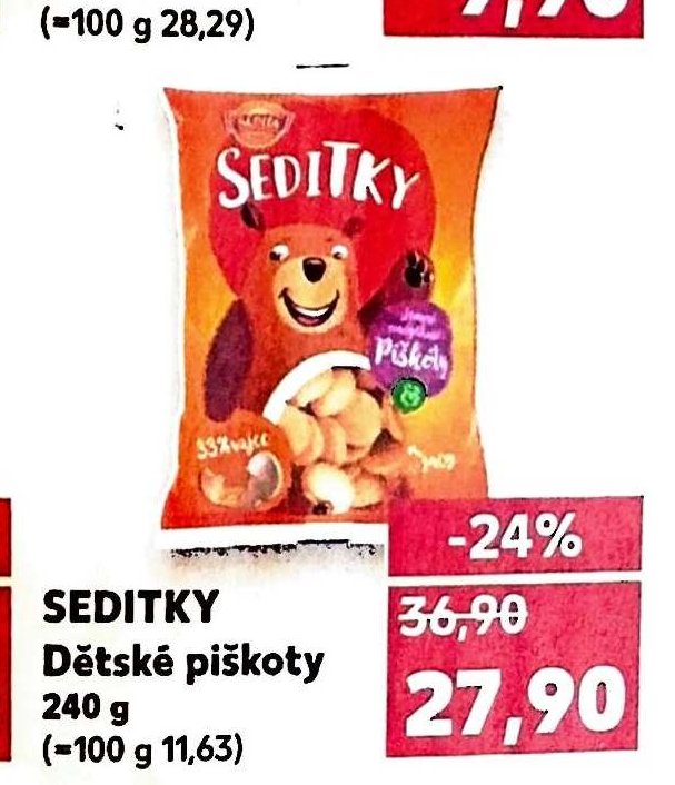 SEDITKY Dětské piškoty