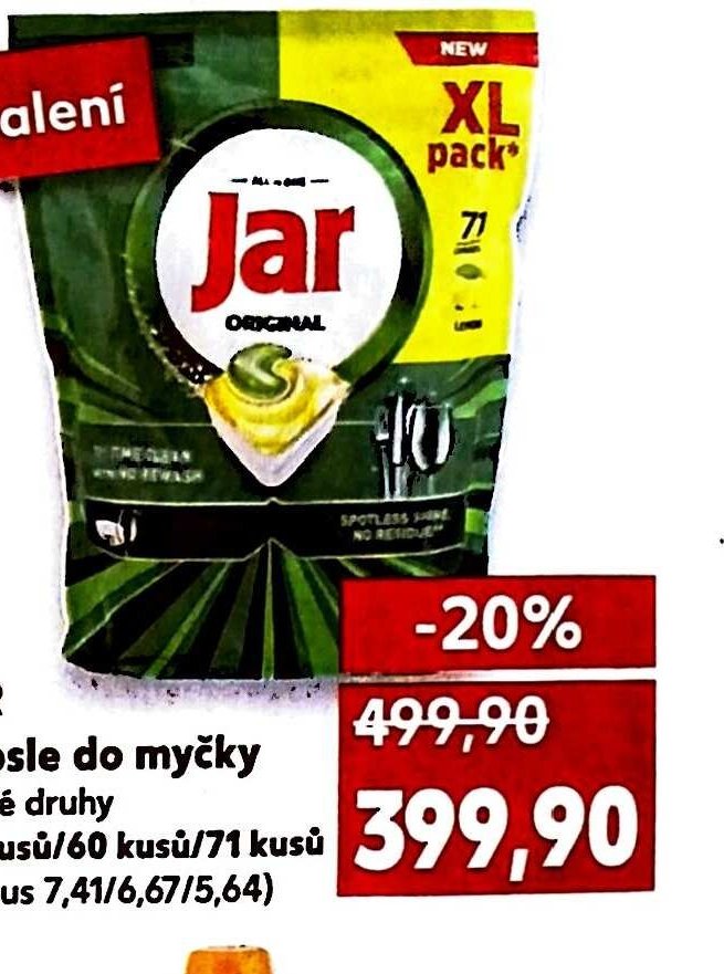 JAR Kapsle do myčky