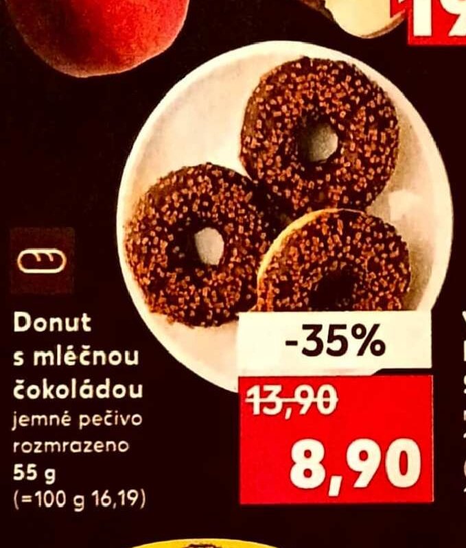 Donut s mléčnou čokoládou