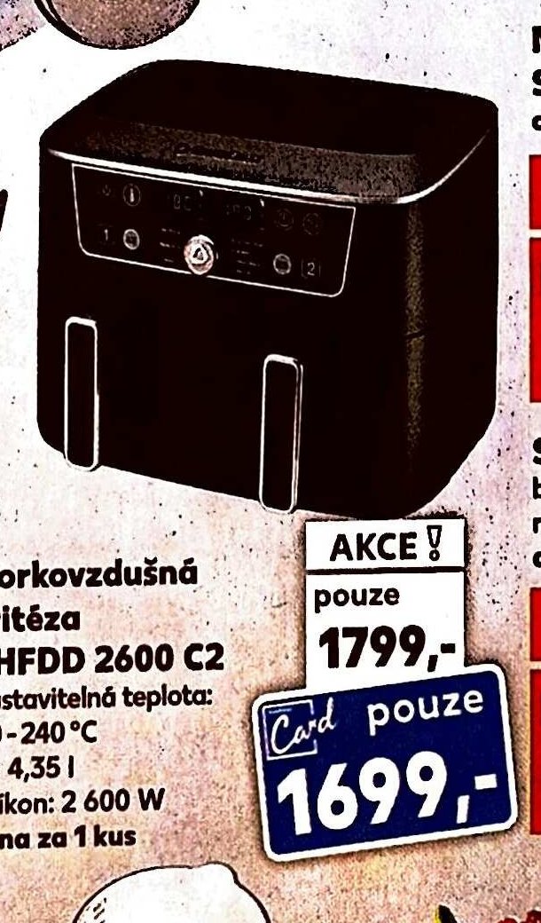 Horkovzdušná fritéza SHFDD 2600 C2