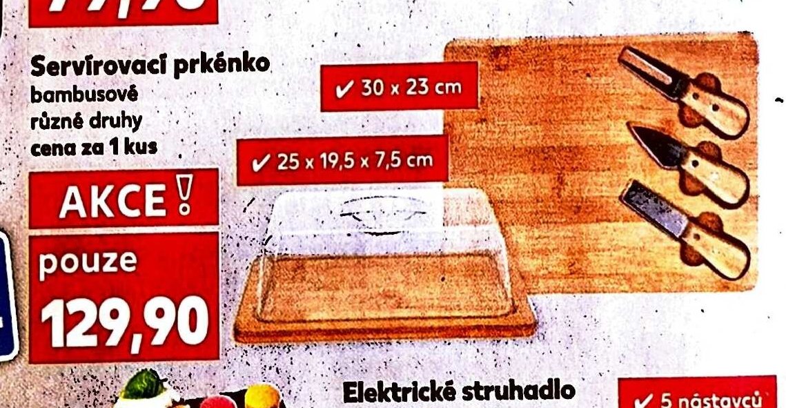 Servírovací prkénko bambusové různé druhy