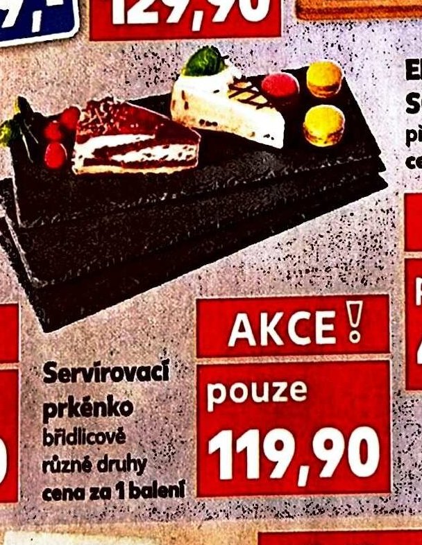 Servírovací prkénko břidlicové