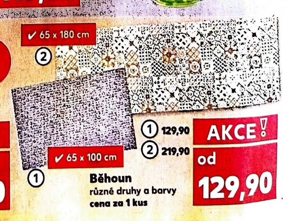 Běhoun různé barvy a barvy