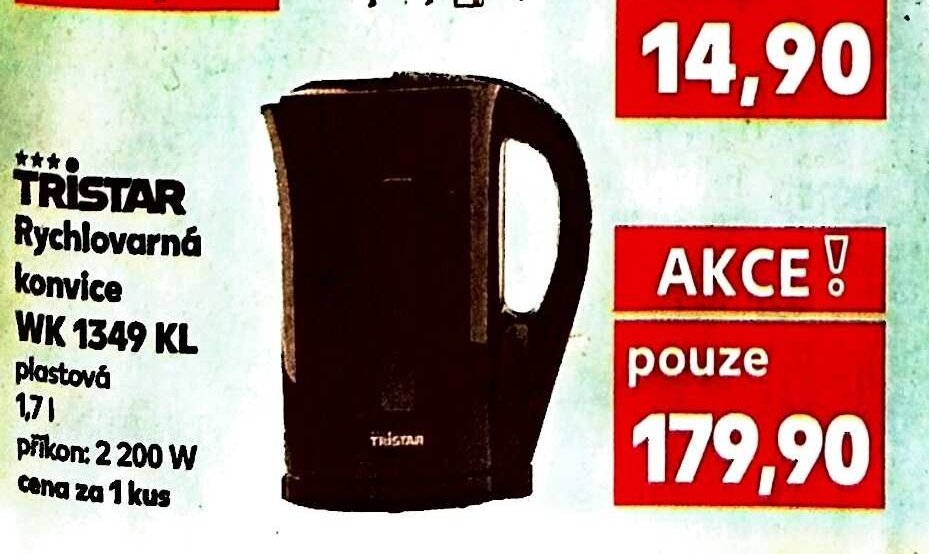 TRISTAR Rychlovarná konvice WK 1349 KL