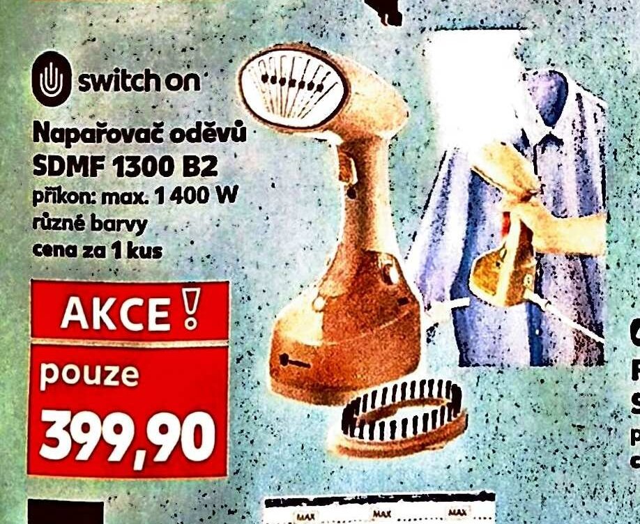 Switch on Napařovač oděvů SDMF 1300 B2