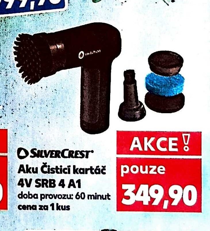 SilverCrest Aku Čisticí kartáč 4V SRB 4 A1