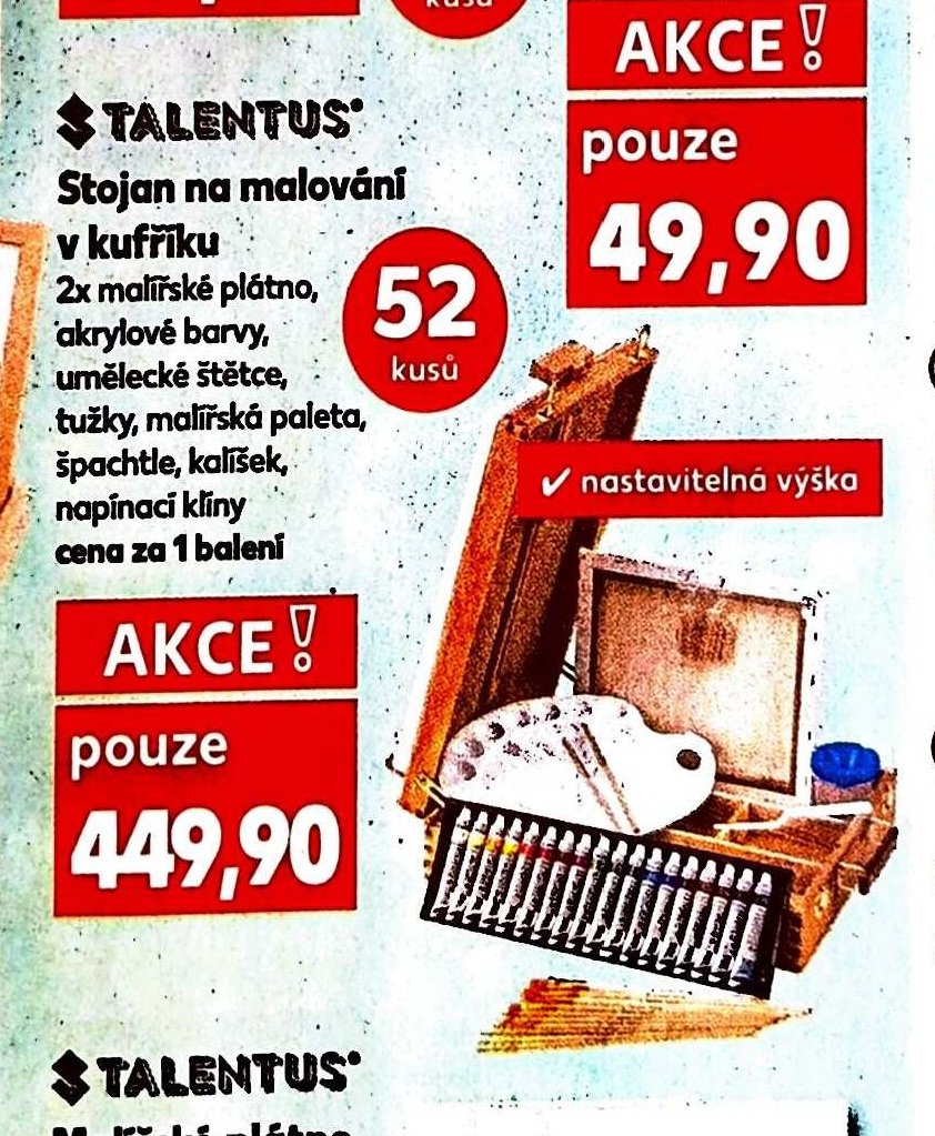 Stojan na malování v kufříku