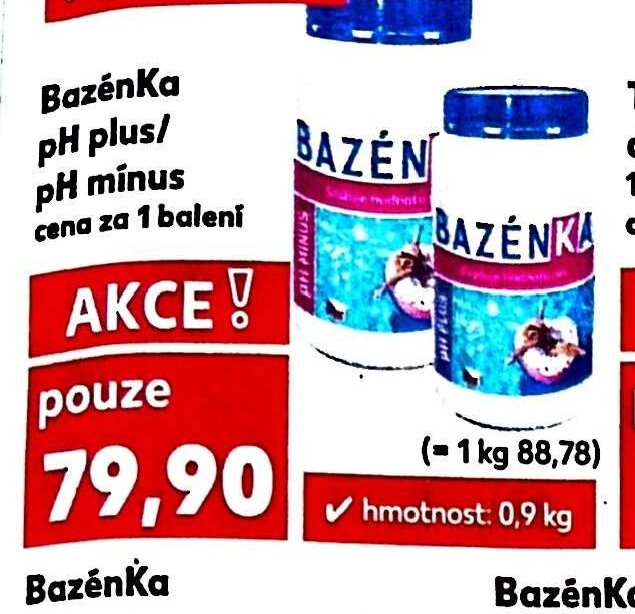 Bazénka pH plus / pH mínus