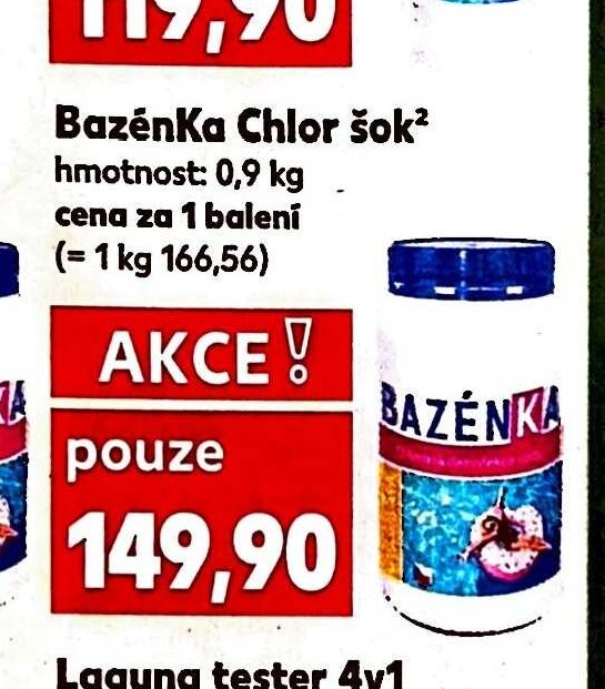 Bazénka Chlor šok