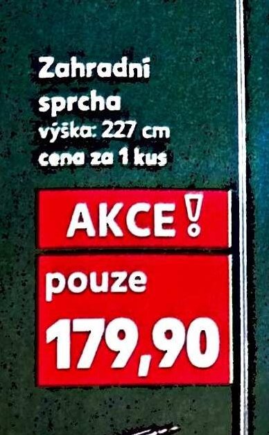 Zahradní sprcha