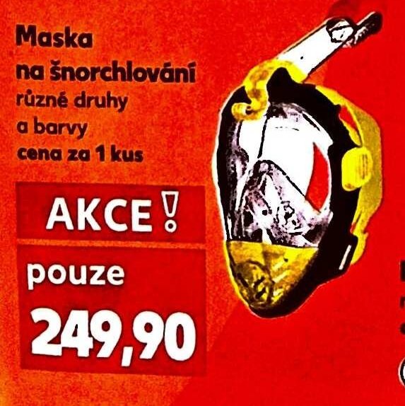 Maska na šnorchlování