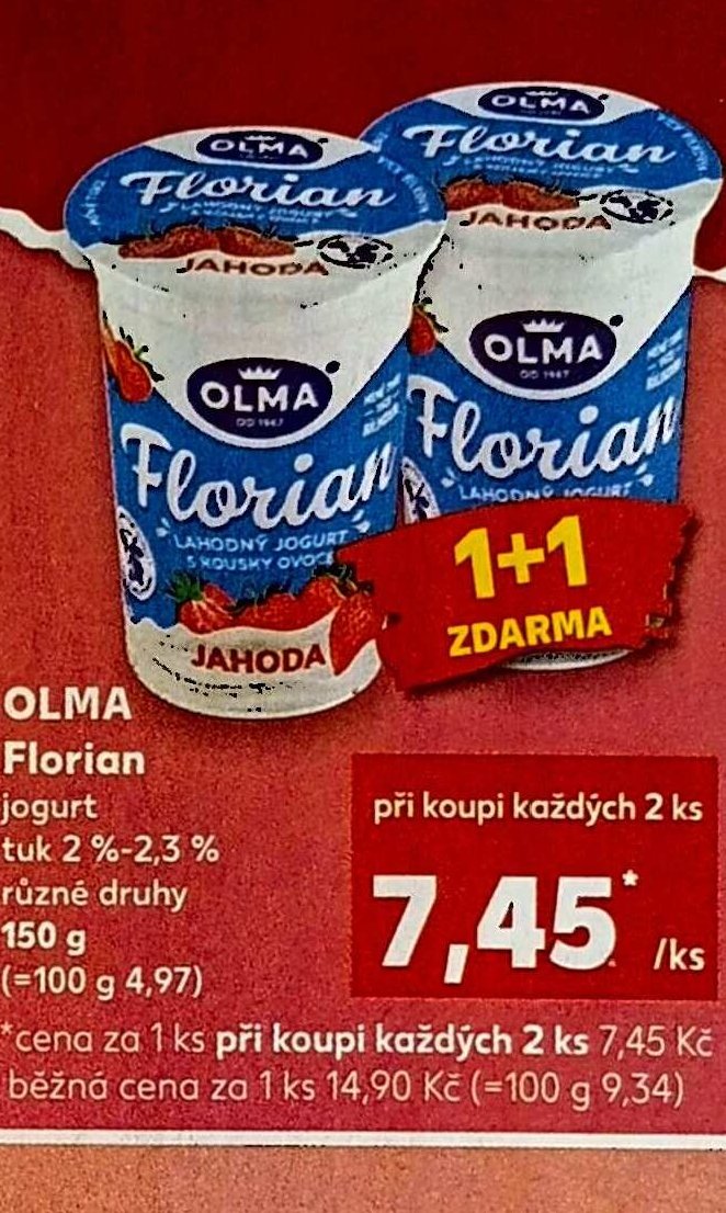 OLMA Florian jogurt různé druhy 150 g