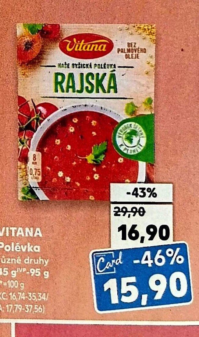 VITANA Polévka různé druhy 45 g - 95 g
