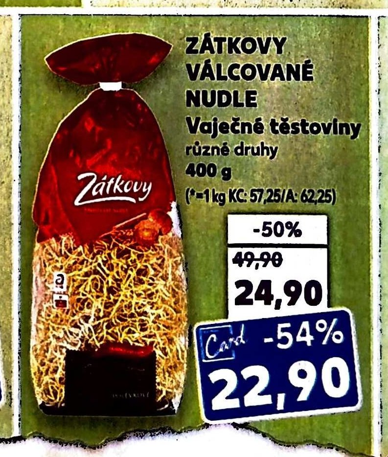 ZÁTKOVY VÁLCOVANÉ NUDLE