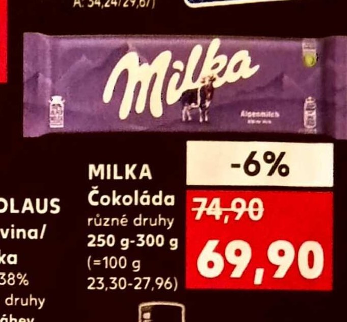 MILKA Čokoláda