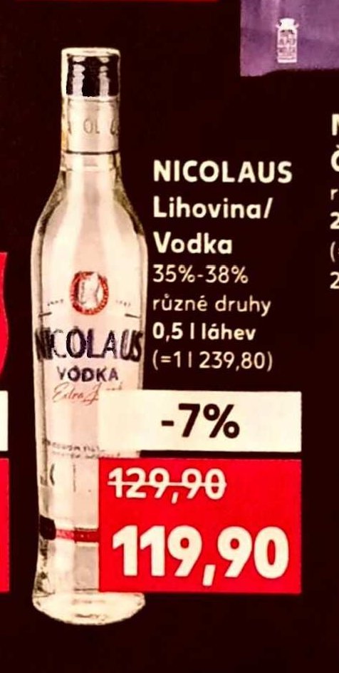 NICOLAUS Lihovina/Vodka