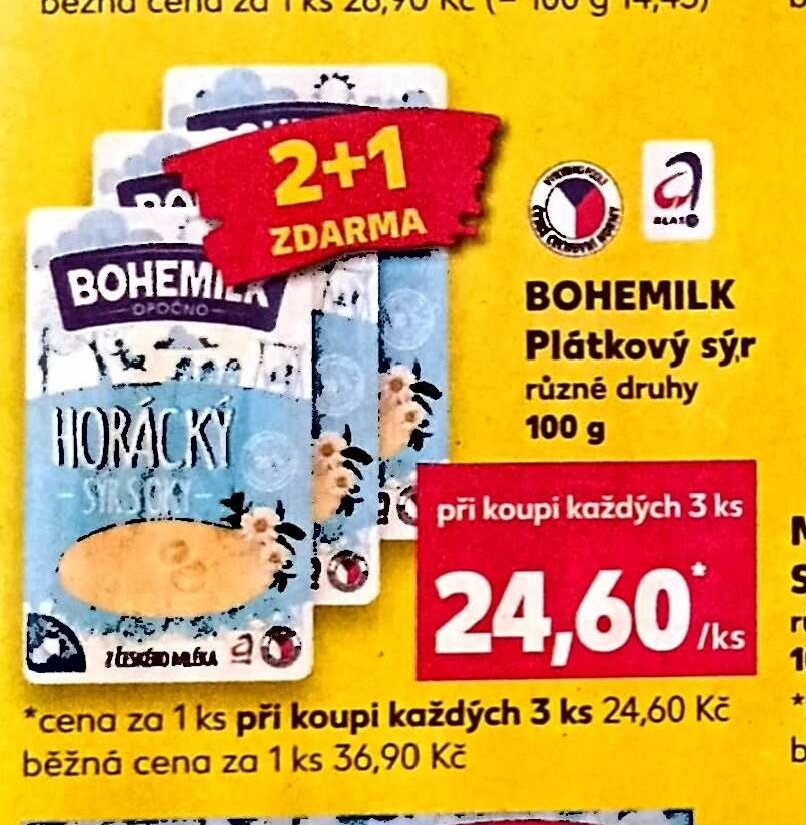 Bohemilk Plátkový sýr