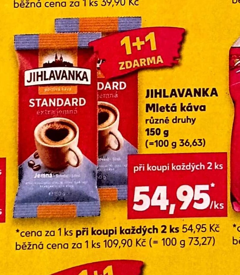 Jihlavanka Mletá káva