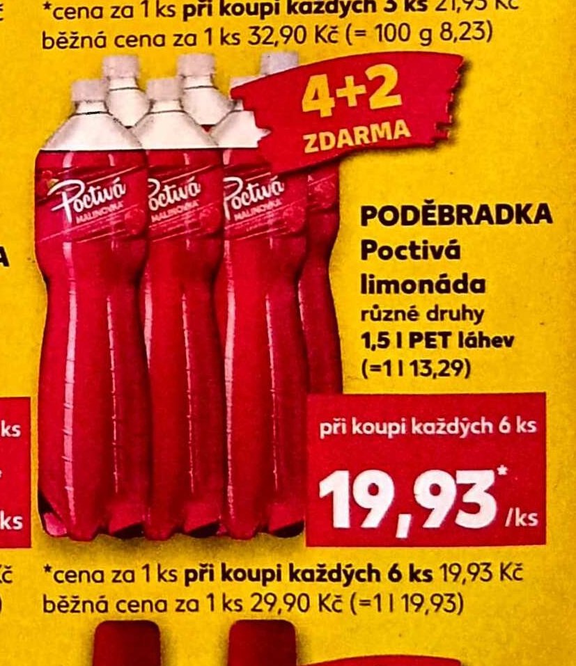 Poděbradka Poctivá limonáda