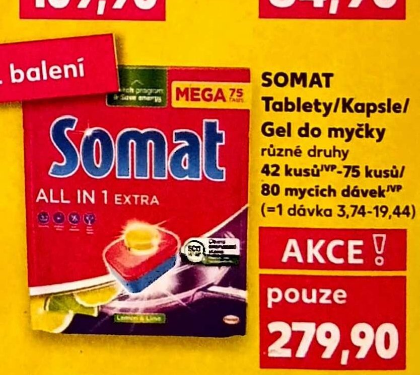 Somat Tablety/Kapsle/Gel do myčky