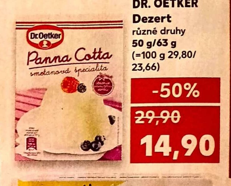 DR. OETKER Dezert různé druhy 50 g/63 g