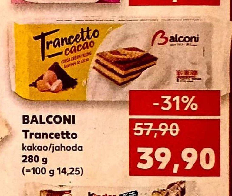 BALCONI Trancetto kakao/jahoda 280 g
