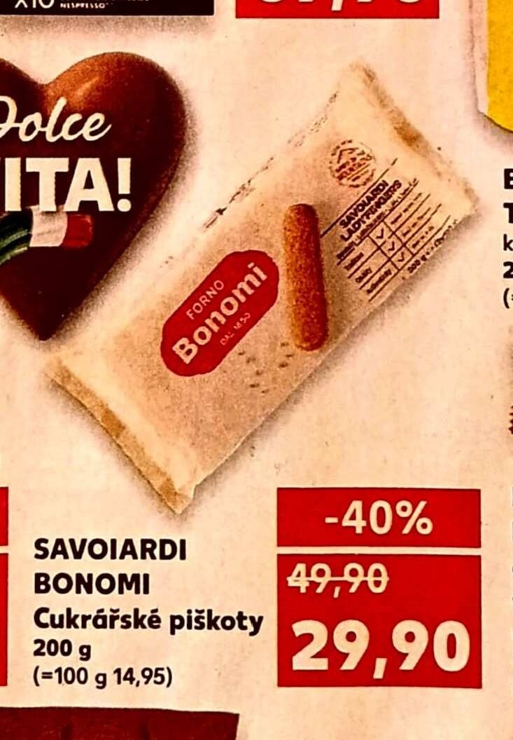 SAVOIARDI BONOMI Cukrářské piškoty 200 g