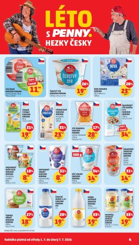 akční leták Penny Market 1.7.2026-7.7.2026