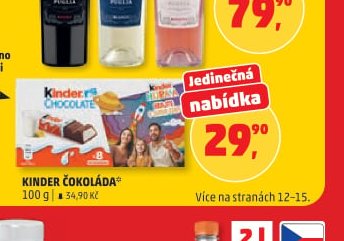 KINDER ČOKOLÁDA