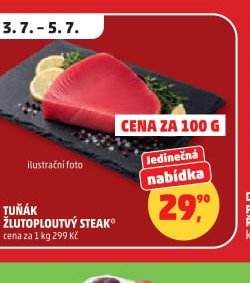 TUŇÁK ŽLUTOPLOUTVÝ STEAK