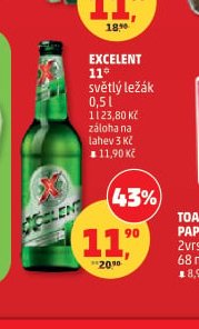 EXCELENT 11° SVĚTLÝ LEŽÁK