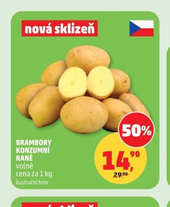 Brambory konzumní rané