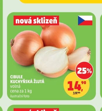 Cibule kuchyňská žlutá
