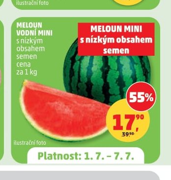 Meloun vodní mini
