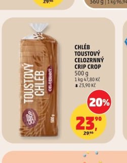 CHLÉB TOUSTOVÝ CELOZRNNÝ CRIP CROP
