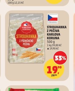 STROUHANKA Z PEČIVA KARLOVA KORUNA