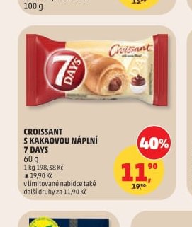 CROISSANT S KAKAOVOU NÁPLNÍ 7 DAYS