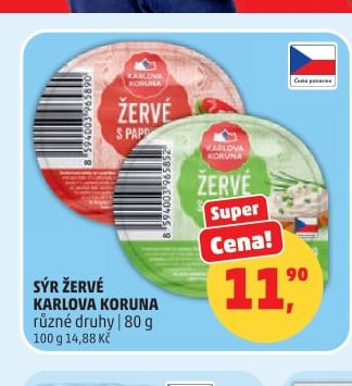 SÝR ŽERVÉ KARLOVA KORUNA