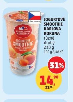 JOGURTOVÉ SMOOTHIE KARLOVA KORUNA