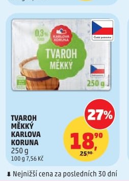 TVAROH MĚKKÝ KARLOVA KORUNA