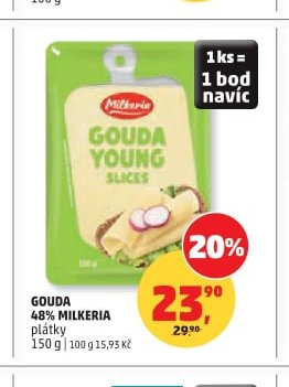Gouda 48% Milkeria plátky