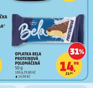 Oplatka Bela proteinová