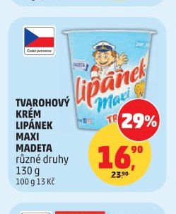 Tvarohový krém Lipánek Maxi