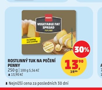 Rostlinný tuk na pečení Penny
