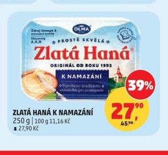 Zlatá Haná k namazání