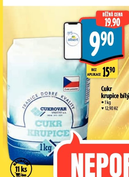 Cukr krupice bílý