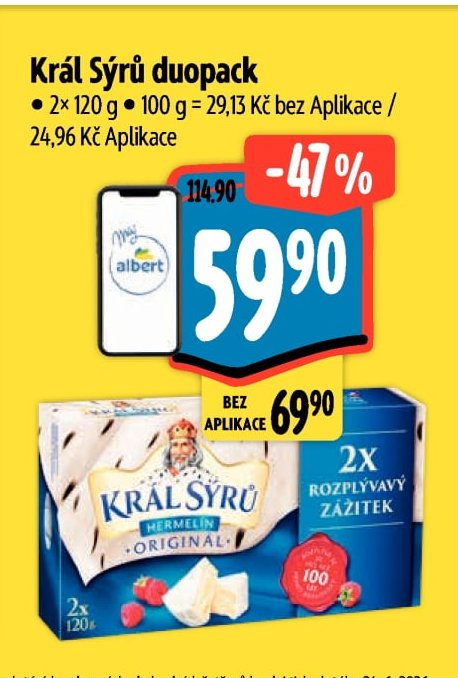 Král Sýrů duopack
