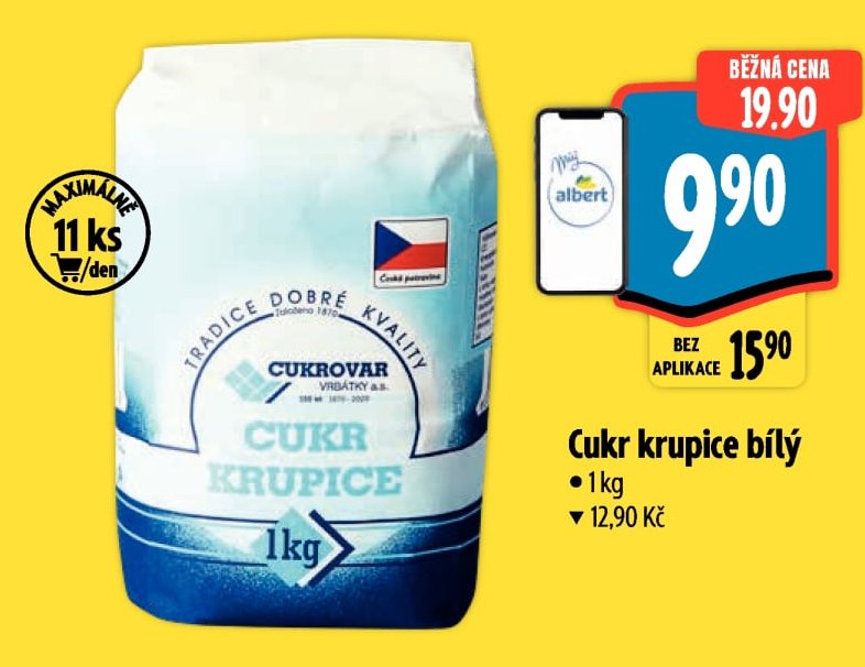 Cukr krupice bílý