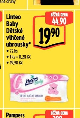 Linteo Baby Dětské vlhčené ubrousky