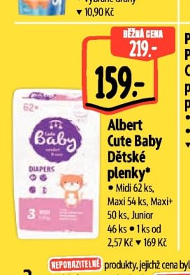 Albert Cute Baby Dětské plenky
